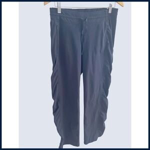 Athleta Jogger Pants Ruched Side Zip Pockets Women Size 4